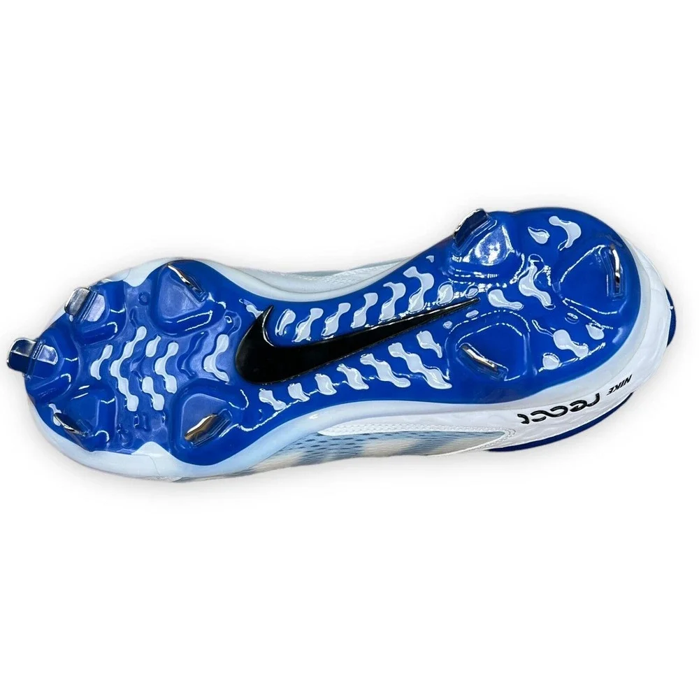 Nike Women's Baseball Cleats Softball Size 9.5 HyperDiamond‎ 4 Elite White Blue